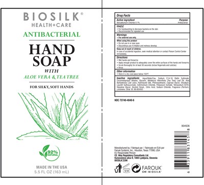 Bshs06 Biosilk Antibacterial Hand Soap Label 6oz (Bshs06 Biosilk Antibacterial Hand Soap Label 6oz)
